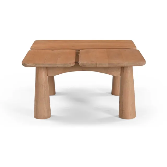 Starfurn Salontafel Vona - Organisch Naturel Hout - 80x70x36cm
