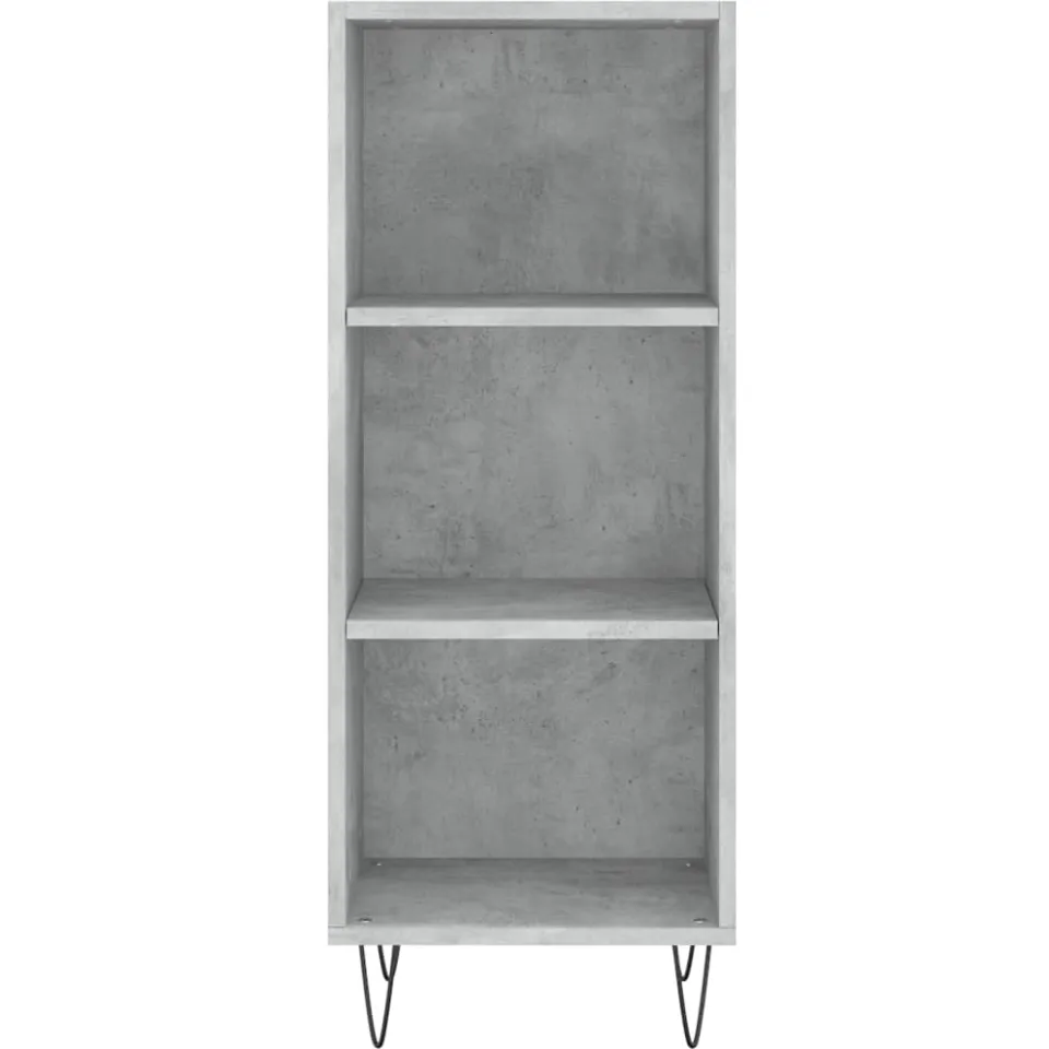 vidaXL Dressoir 34,5x32,5x90 cm bewerkt hout betongrijs grijs, foto 3