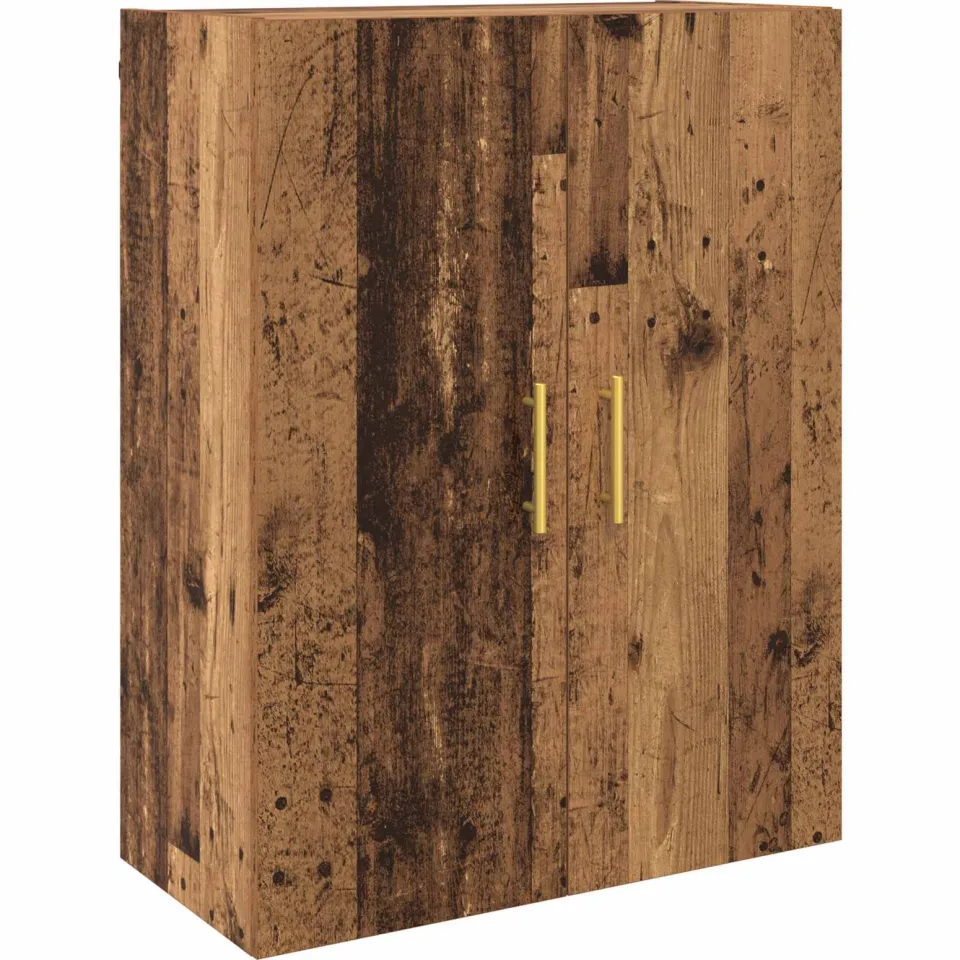 vidaXL Wandkast Oudhout 69,5 x 34 x 90 cm Bewerkt hout bruin, foto 3