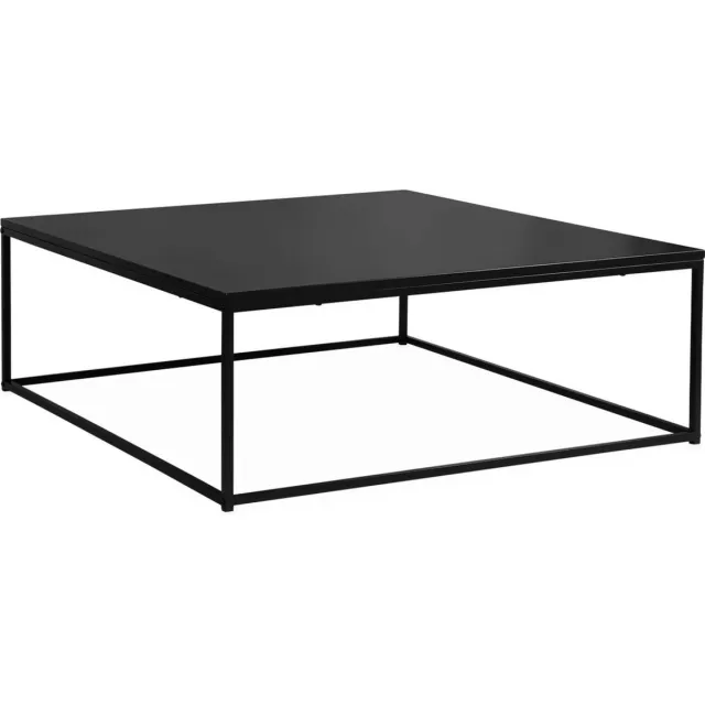 sweeek Salontafel, industrielle, zwart metaal design L 100 x l 100 x h 36cm