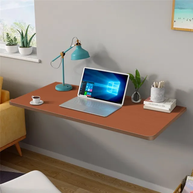 PIPIPOXER Wandtafel, opklapbare tafel, keukentafel, bureau, eettafel, opvouwbaar, 60x30cm, Teak（kleur）
