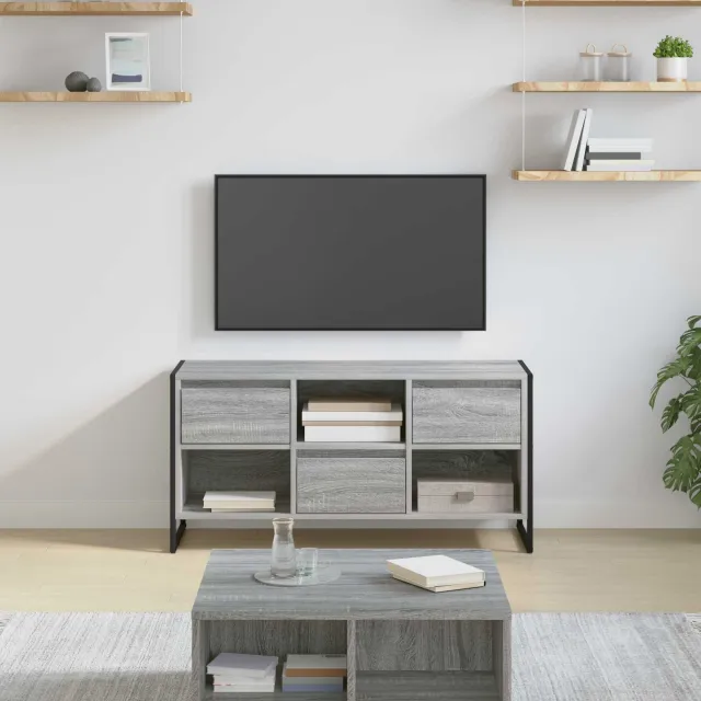 vidaXL TV-kast 100 x 36 x 49,5 cm Grijs Sonoma Bewerkt hout, foto 2
