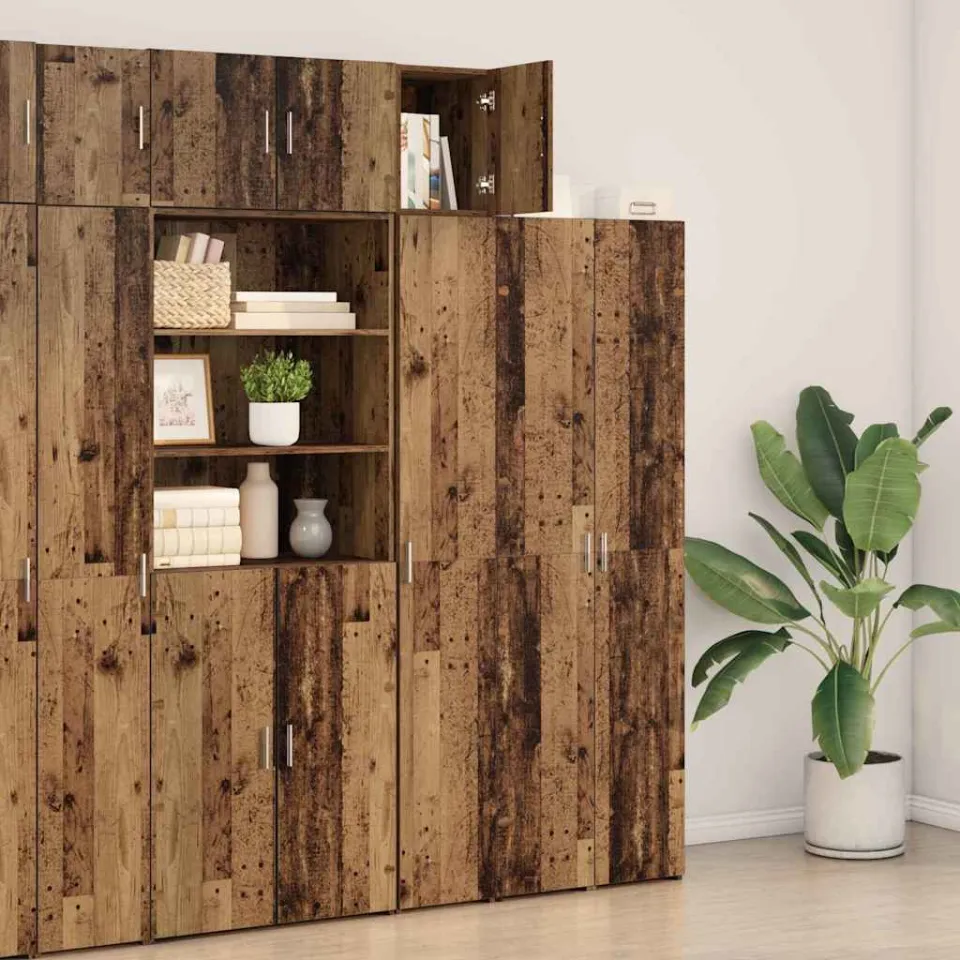 vidaXL Wandkast Oudhout 30 x 42,5 x 39,5 cm Bewerkt hout bruin, foto 4