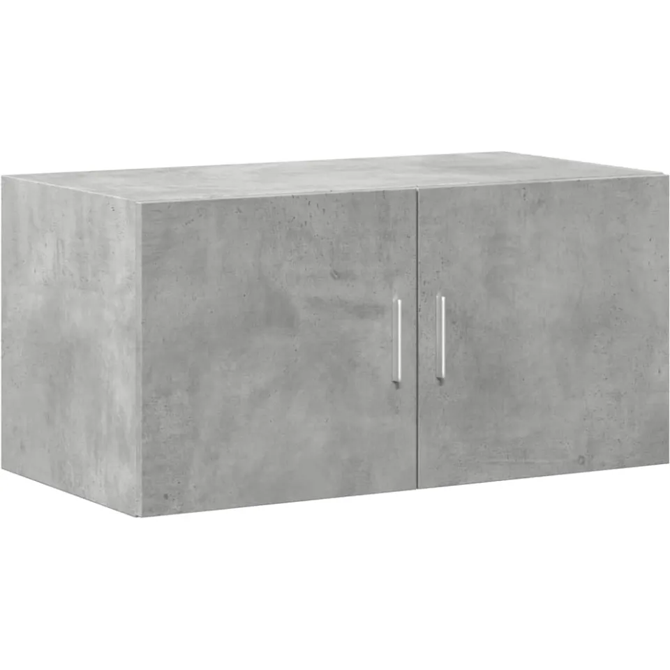 vidaXL Wandkast 80x42,5x40 cm bewerkt hout betongrijs