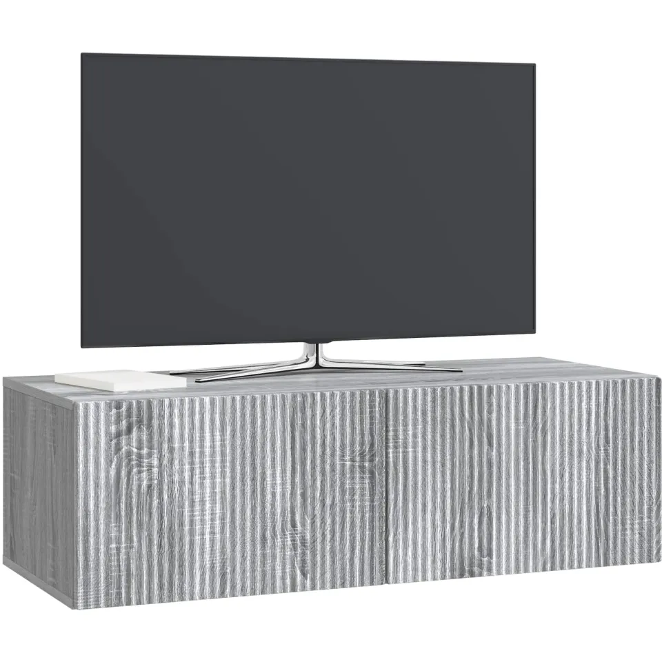 vidaXL Wandbeugel TV-kast 98 x 41 x 30 cm Grijs sonoma Bewerkt hout, foto 3
