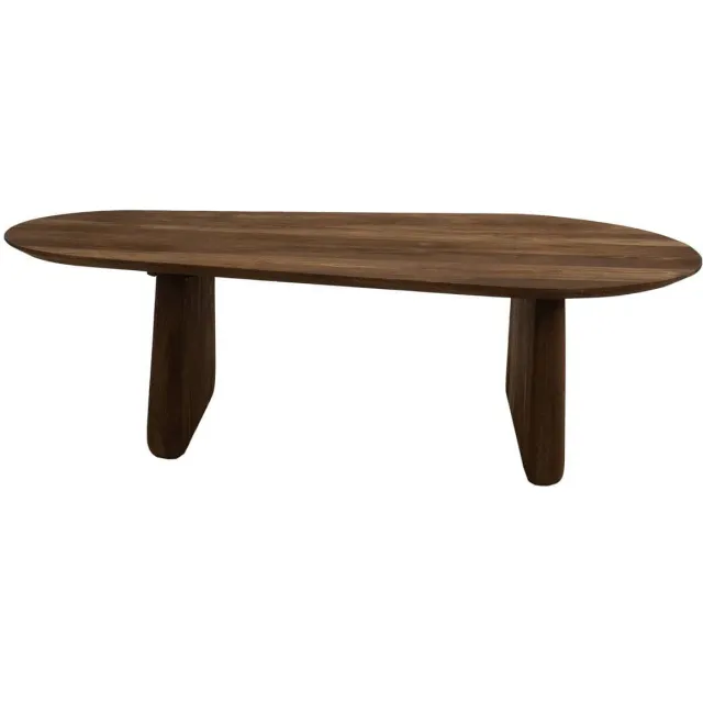 Giga Meubel Salontafel Femke Organisch - Mangohout - Bruin - 120x65x35cm