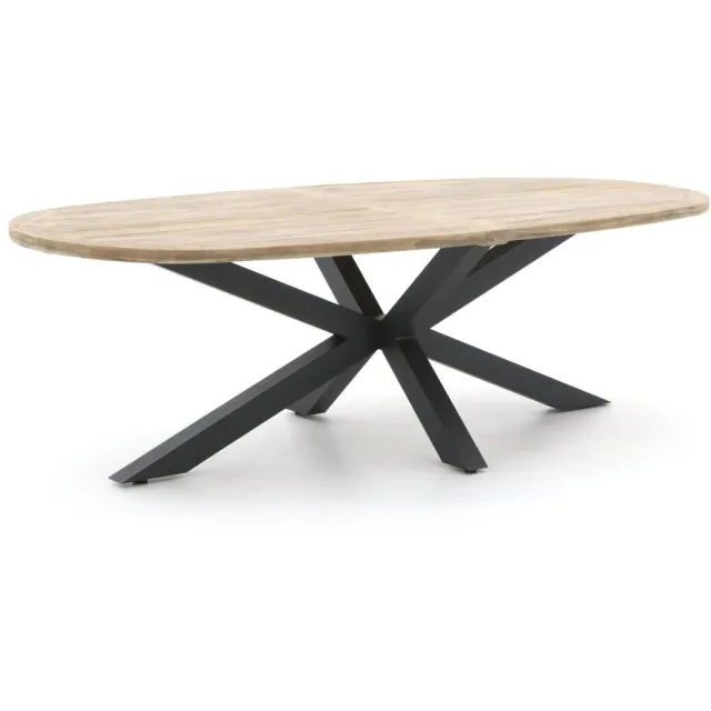 ROUGH Furniture ROUGH-Y Ellips dining tuintafel 200x110cm Grijs