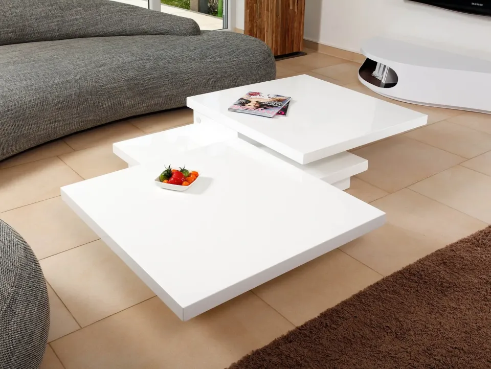 salontafel Gina hoogglans wit, foto 4