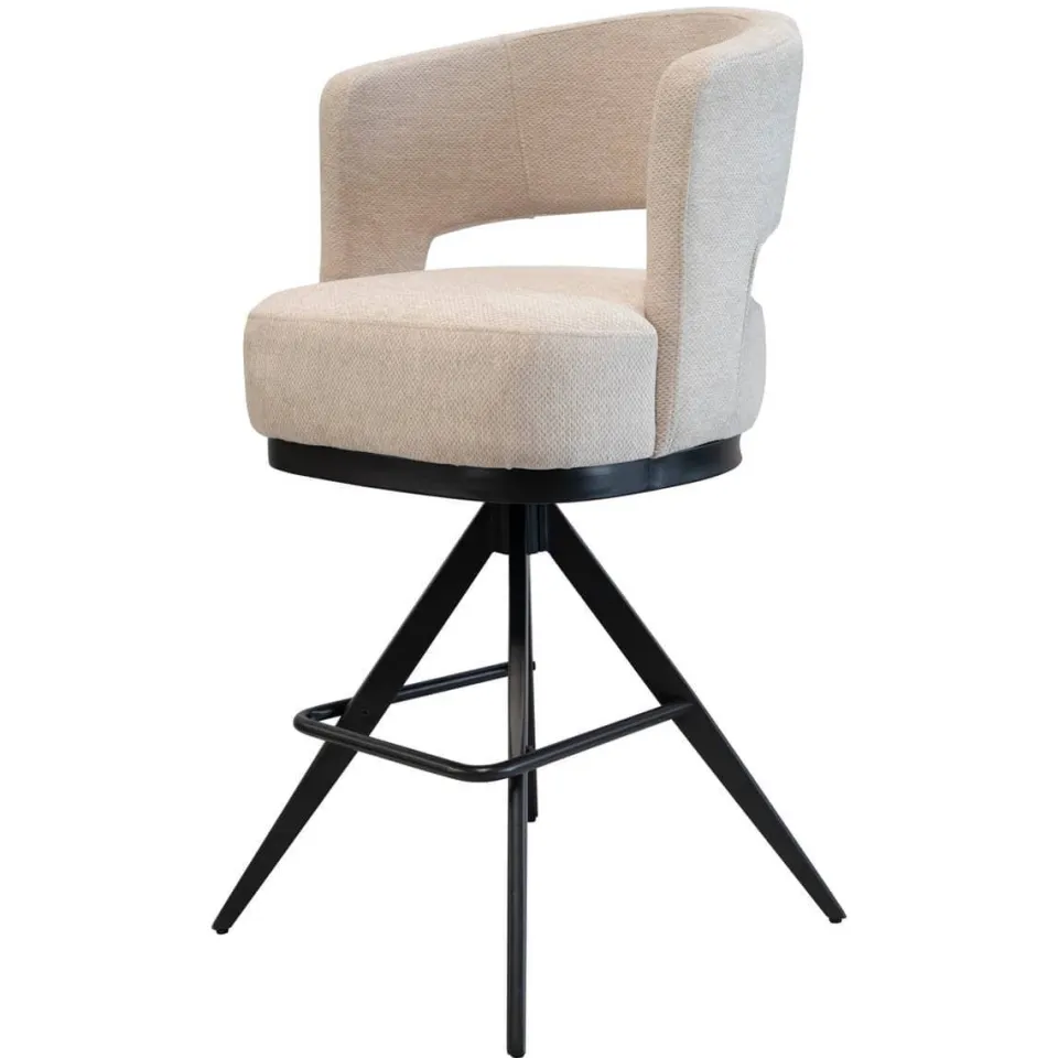 Giga Meubel Louis barkruk taupe, foto 3