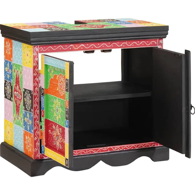 vidaXL Wastafelkast Bruin 60 x 35 x 55 cm Massief Mango Hout