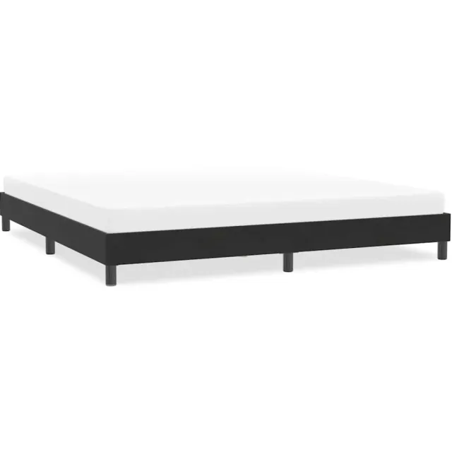 vidaXL Bedframe zonder matras 200x210 cm fluweel zwart