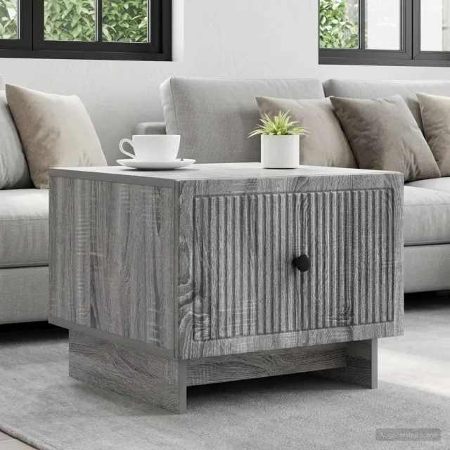 vidaXL Salontafel Grijs sonoma 49 x 50 x 40 cm Bewerkt hout