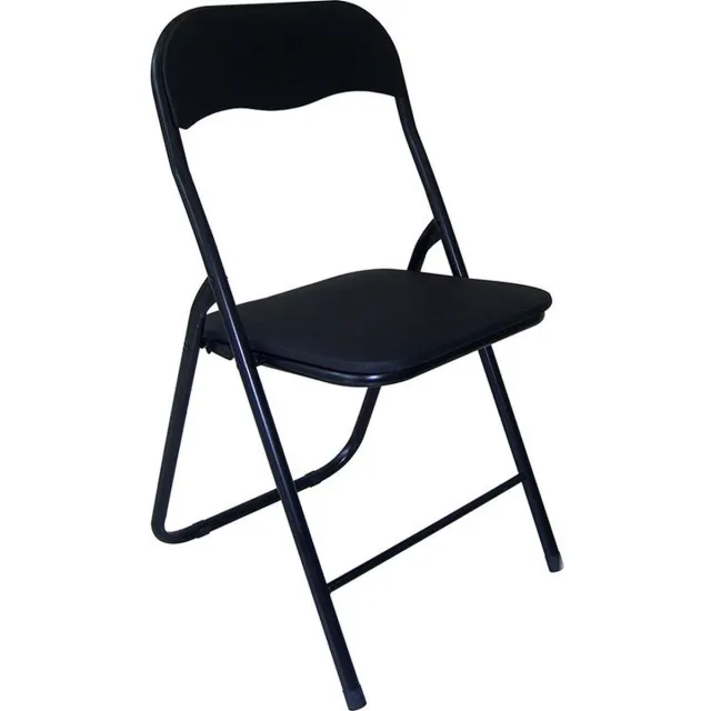 Sedero Klapstoel - Zwart - Metaal - Zithoogte 40 cm