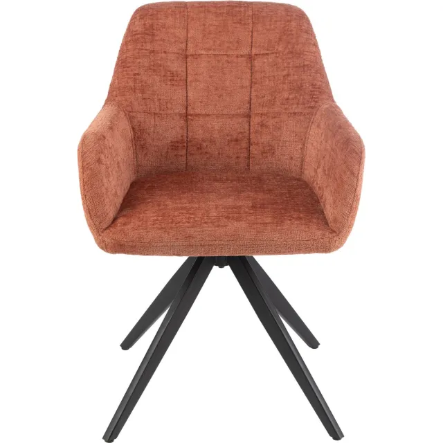 J-Line stoel Louna - ijzer/acryl - perzik Oranje