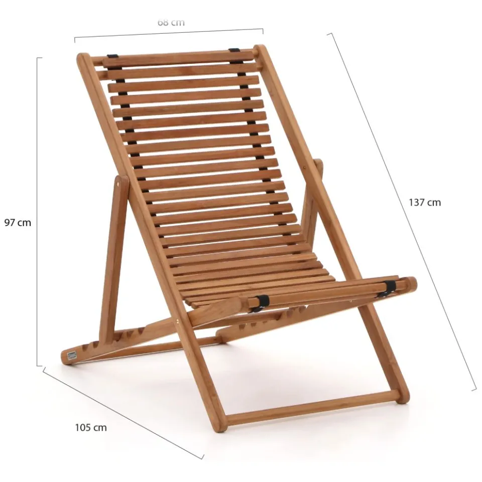 Sunyard Furniture Sunyard Barnsley strandstoel bruin, foto 3