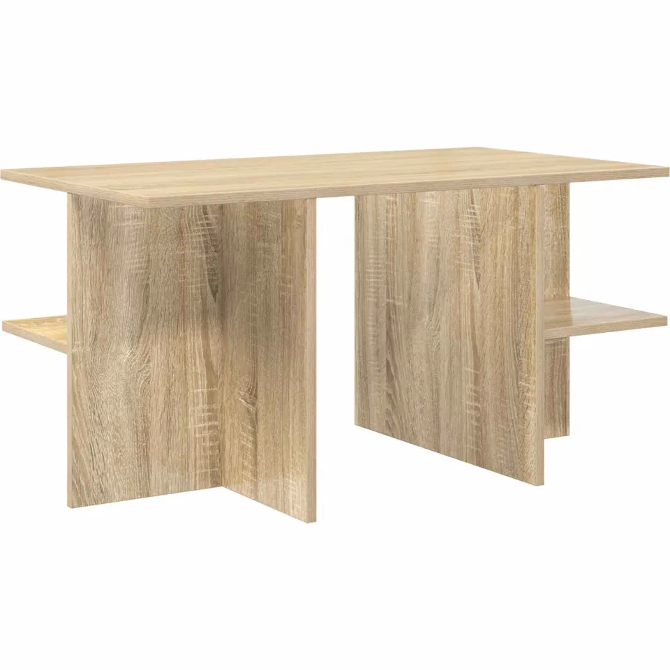 vidaXL Salontafel Sonoma Eiken 87 x 50 x 45 cm Geconstrueerd hout, foto 3
