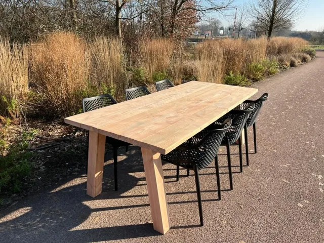 NordXL Tuintafel Ines met schuine poten douglas