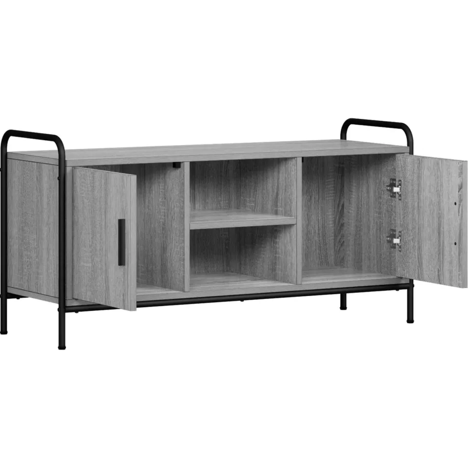 vidaXL Tv-meubel 99 x 33 x 50 cm Grijs Sonoma Bewerkt hout