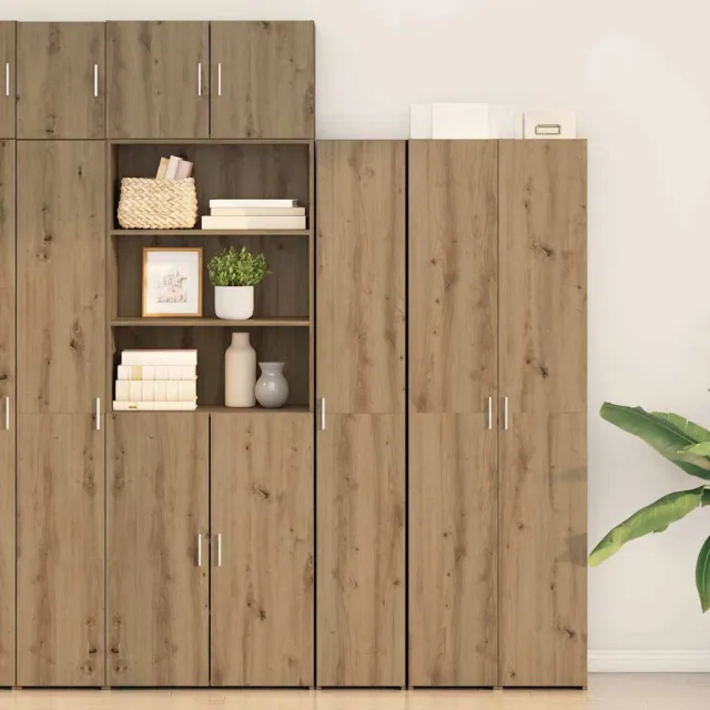 vidaXL Hoge kast Artisan Eiken 30 x 42,5 x 185 cm, foto 2