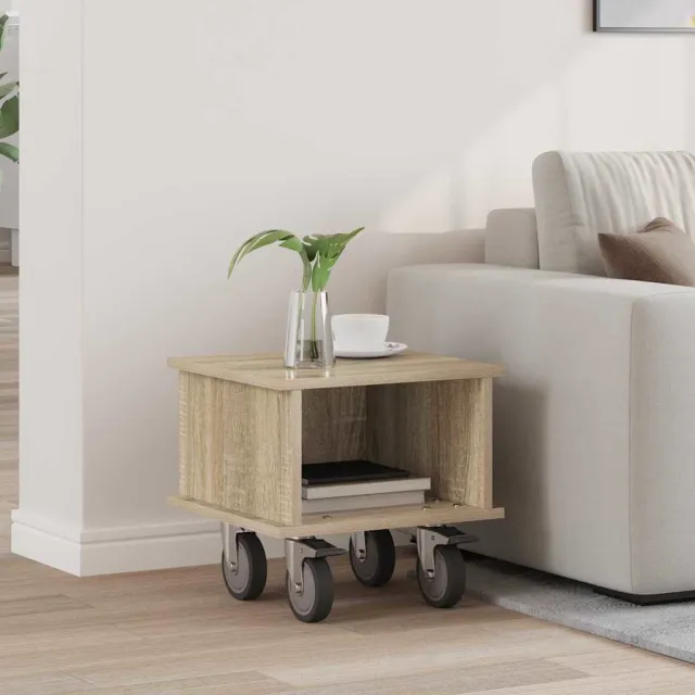 vidaXL TV-standaard 37 x 35 x 35 cm Sonoma Eiken Bewerkt hout, foto 2