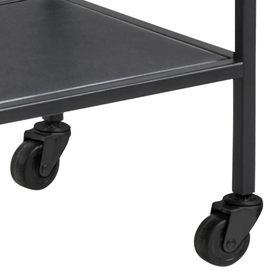 Lisomme Vic houten keuken trolley zwart - 60 x 75 cm, foto 5