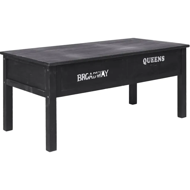 vidaXL Salontafel 100x50x45 cm hout zwart