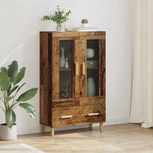 vidaXL Highboard Oud Hout 70 x 31 x 115 cm Bewerkt hout Bruin