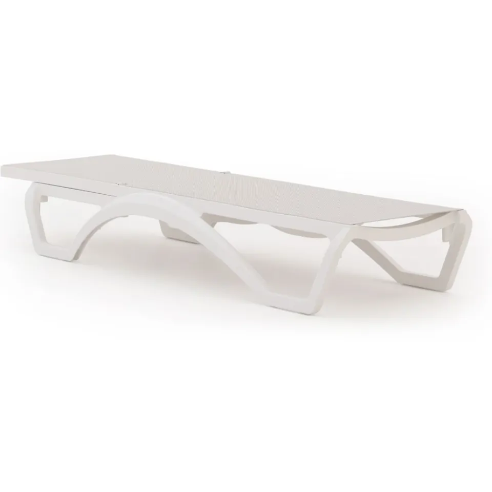 Forza Furniture Forza Russi ligbed stapelbaar/verstelbaar wit, foto 3