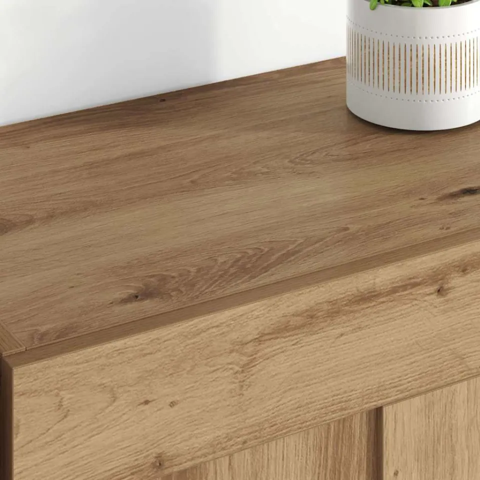 vidaXL Wandkast 2 st Artisan Eiken 69,5 x 34 x 90 cm Bewerkt hout, foto 4