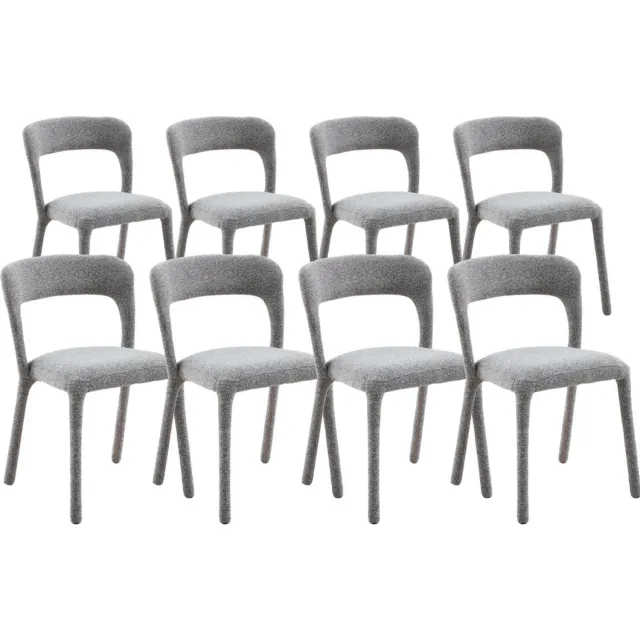 DS4U Noël eetkamerstoel - Set van 8 - Taupe - Stof