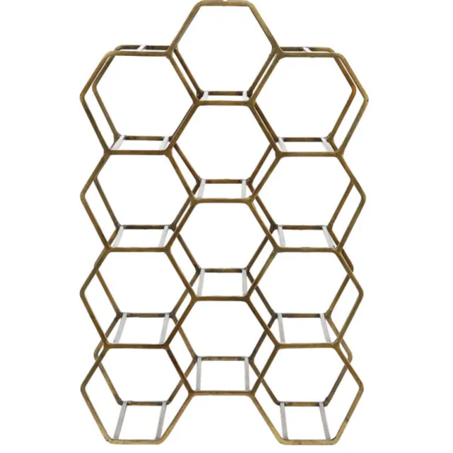 Light & Living Wijnrek Salbris 12 flessen antiekbrons