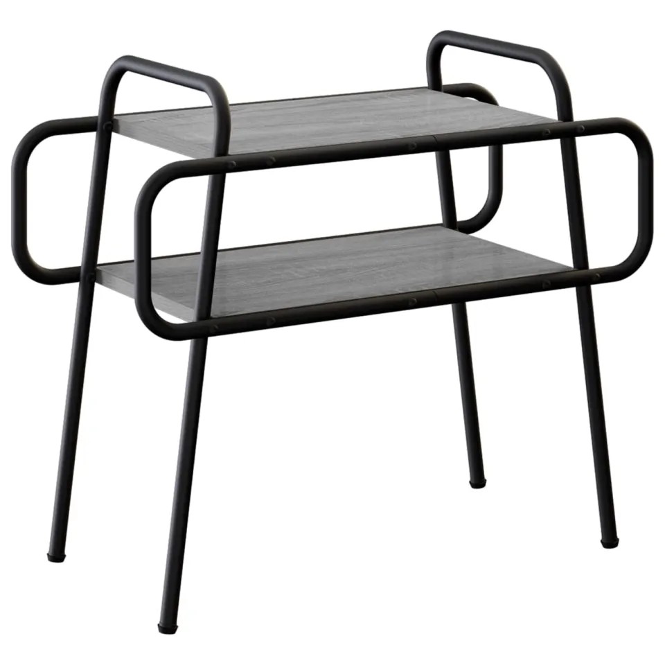 vidaXL Salontafel Grijs Sonoma 60 x 30 x 51 cm Bewerkt hout, foto 3
