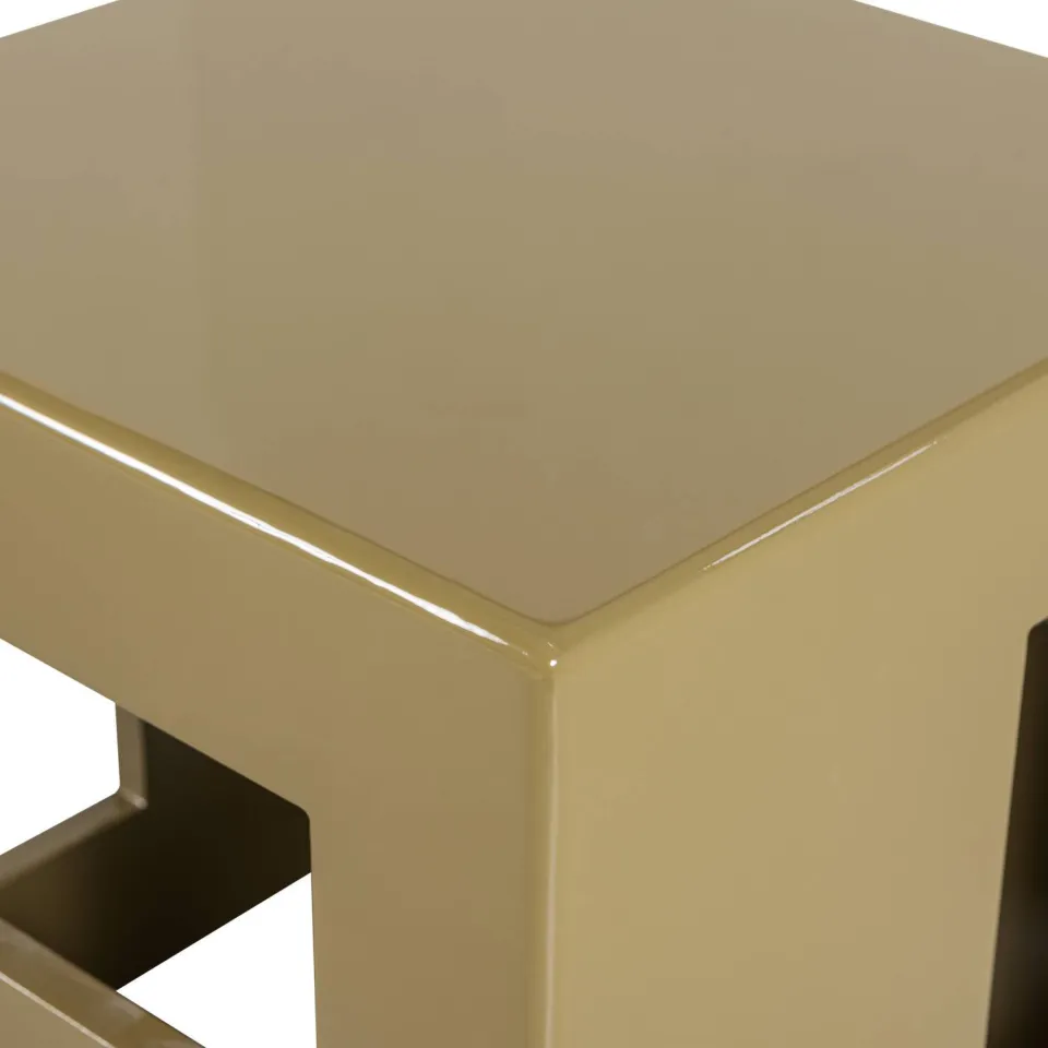 vtwonen Modern bijzettafel vierkant goudkleurig, foto 4