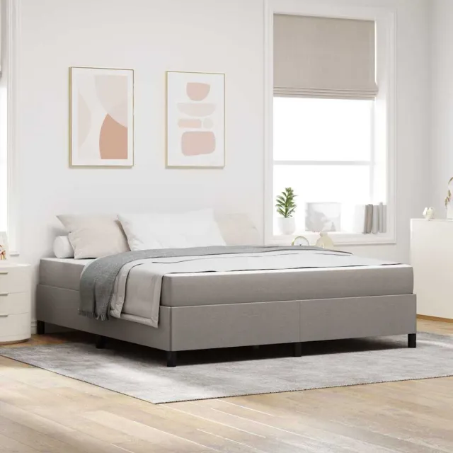vidaXL Boxspringbed Taupe 180 x 200 cm Stof