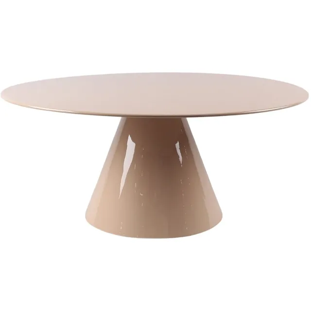 Vente-unique Salontafel van metaal - Glanzend beige - DINEGA