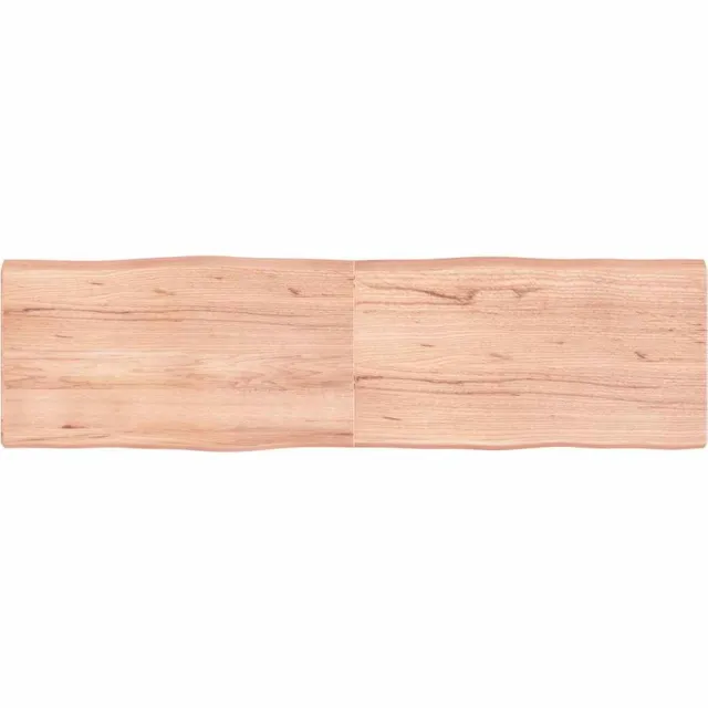 vidaXL Tafelblad natuurlijke rand 180x50x(2-6)cm eikenhout lichtbruin
