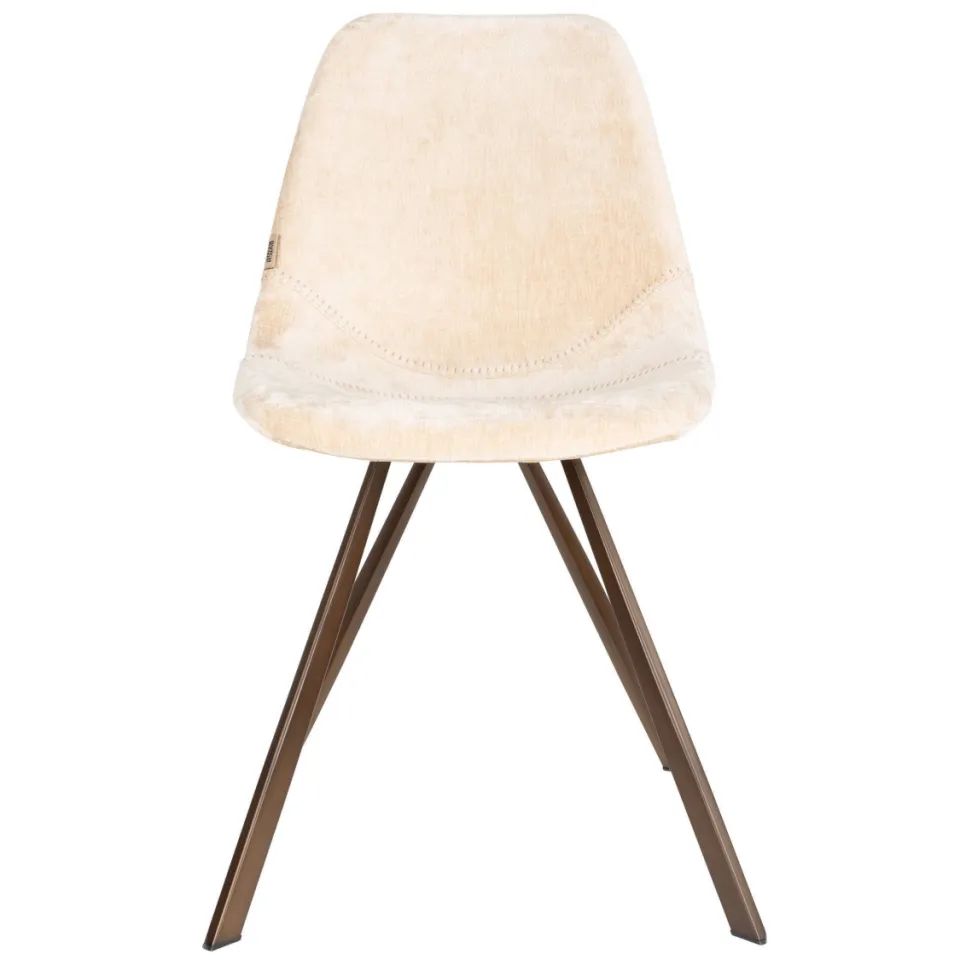 Dutchbone Franky eetkamerstoel beige, foto 3