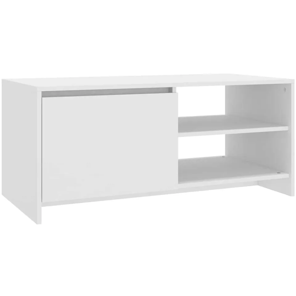 vidaXL Salontafel 102x50x45 cm bewerkt hout wit