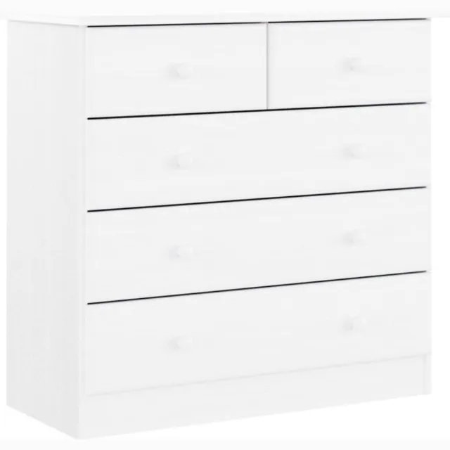 vidaXL Ladekast - ALTA - 77x35x73 - cm - massief - grenenhout - wit