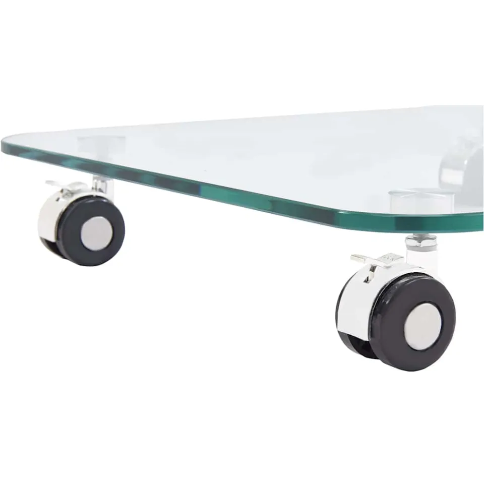 vidaXL Salontafel 45x40x63 cm gehard glas rood, foto 4