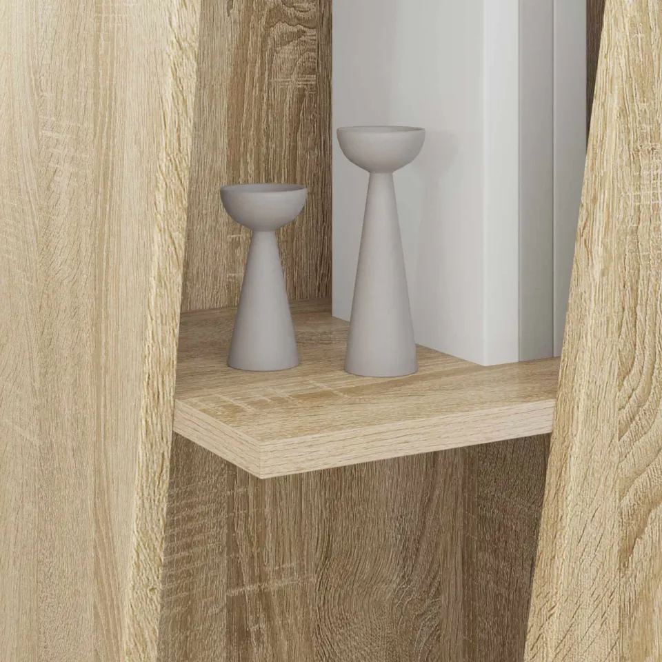 vidaXL Zijplank 33 x 32 x 100,5 cm Bewerkt hout Sonoma Eiken, foto 3