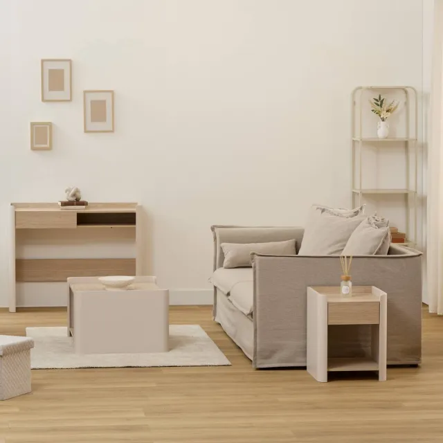 5 Five Simply Smart 5Five Roundy Salontafel - 80x60x40cm - Beige