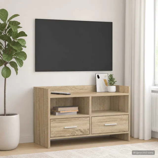 vidaXL TV-kast 71,5 x 33 x 47 cm Sonoma Eiken Bewerkt hout, foto 2