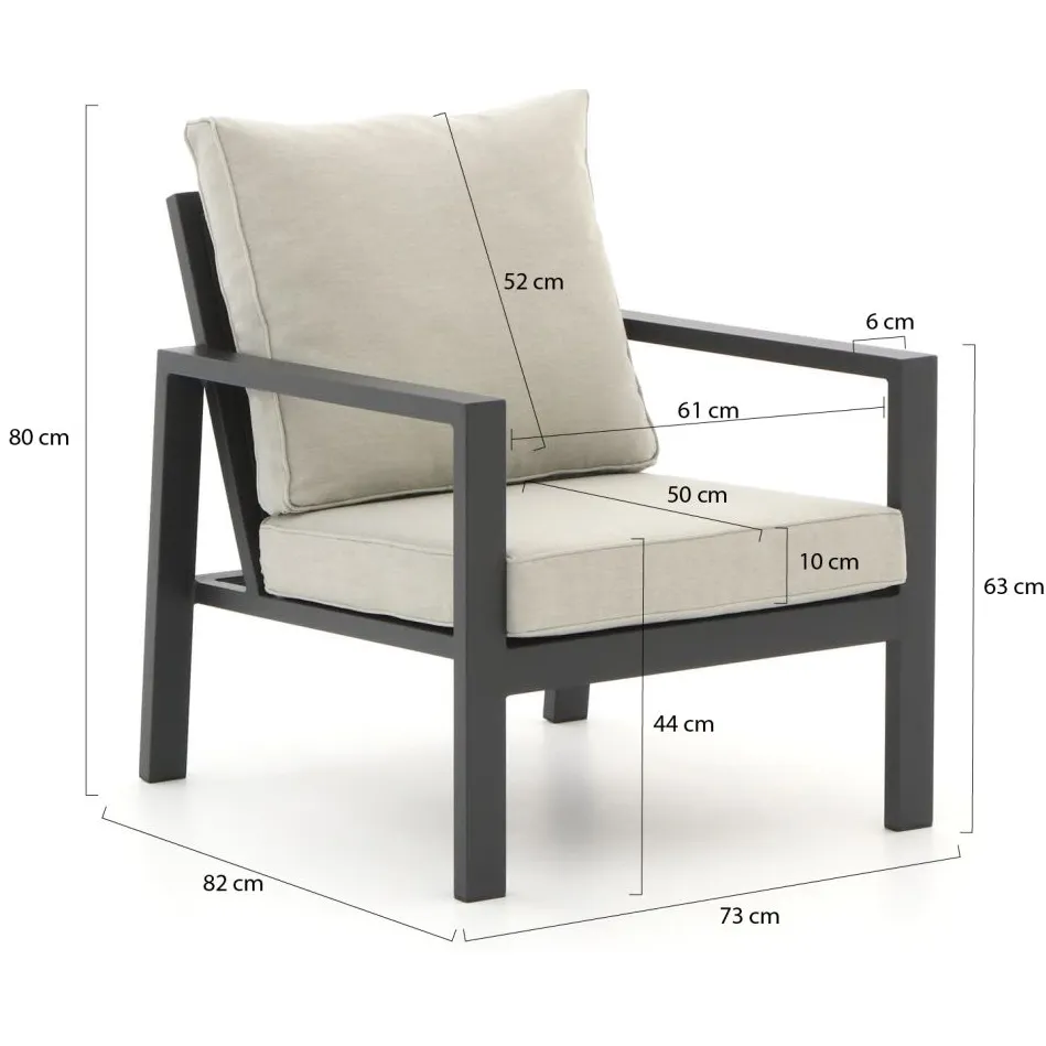 Manifesto Furniture Manifesto Alzano lounge tuinstoel grijs, foto 2