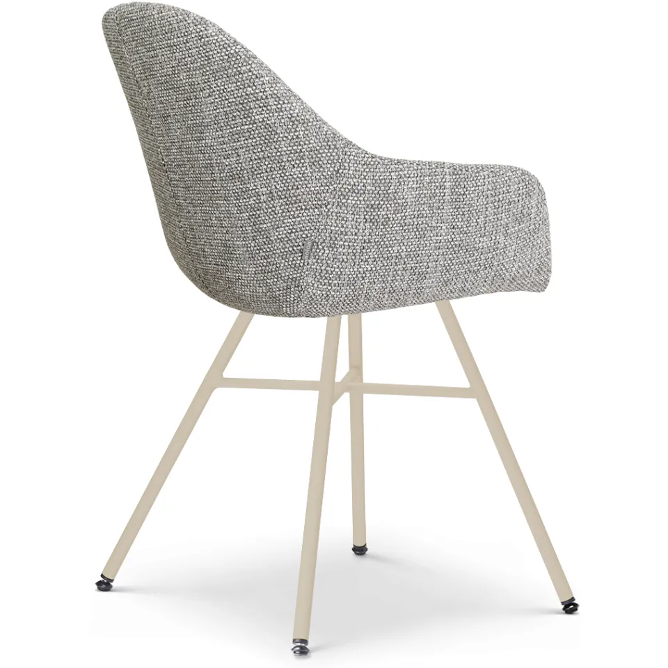 Nolon Noa-Mae eetkamerstoel grijs blend - beige onderstel, foto 4