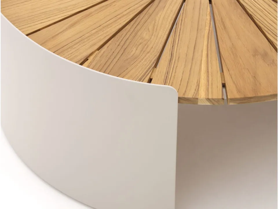 Bellagio tuinmeubelen Bellagio Porcari lounge tuintafel ø90cm (h:35cm) taupe, foto 4