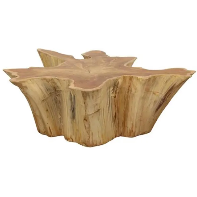 Cozy Ibiza Teak houten bijzettafel – 118 x 118 x 45 cm ["Naturel"]