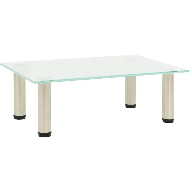 vidaXL Tv-meubel 40x35x17 cm gehard glas mat Transparent