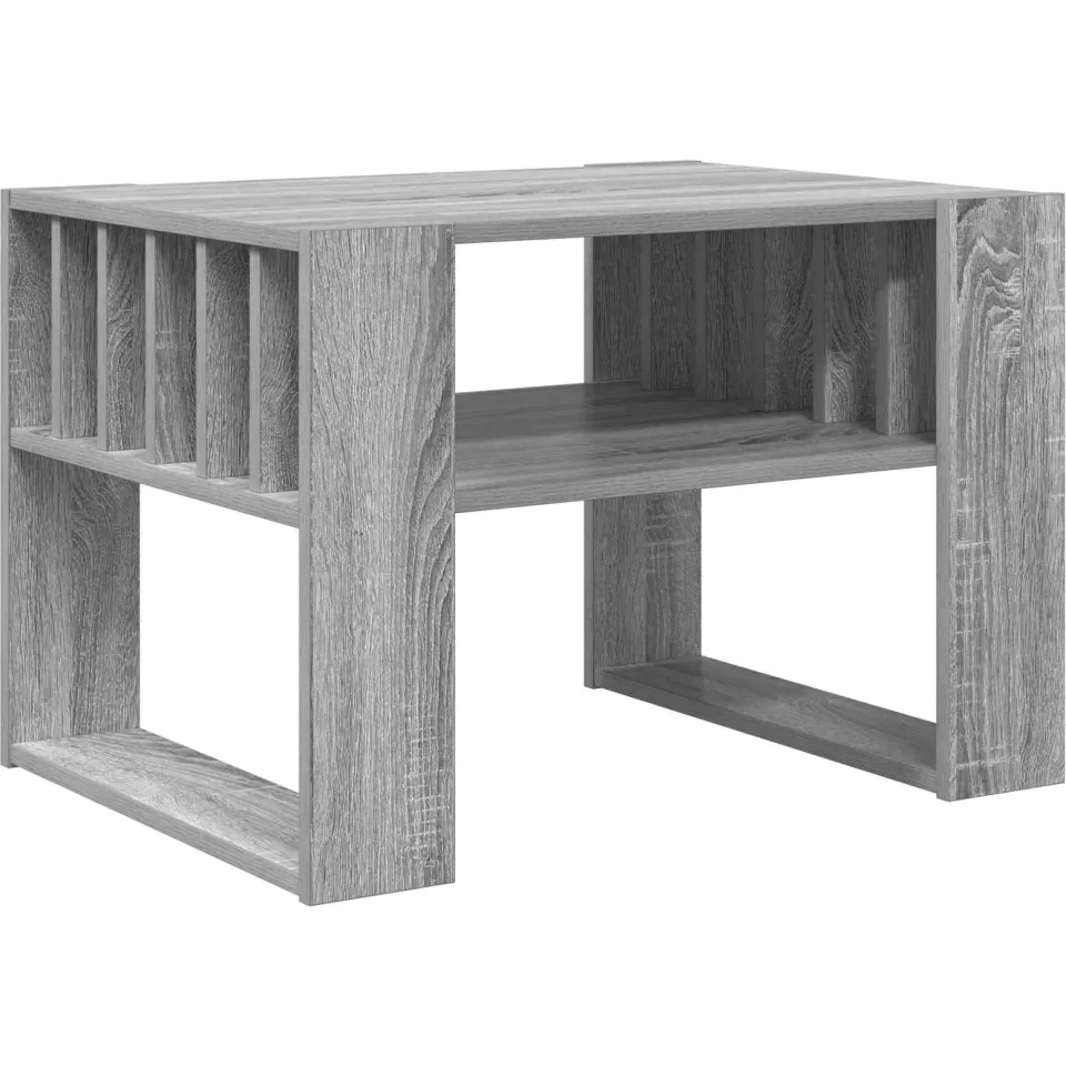 vidaXL Salontafel Grijs Sonoma 66 x 49,5 x 45 cm Bewerkt hout, foto 3