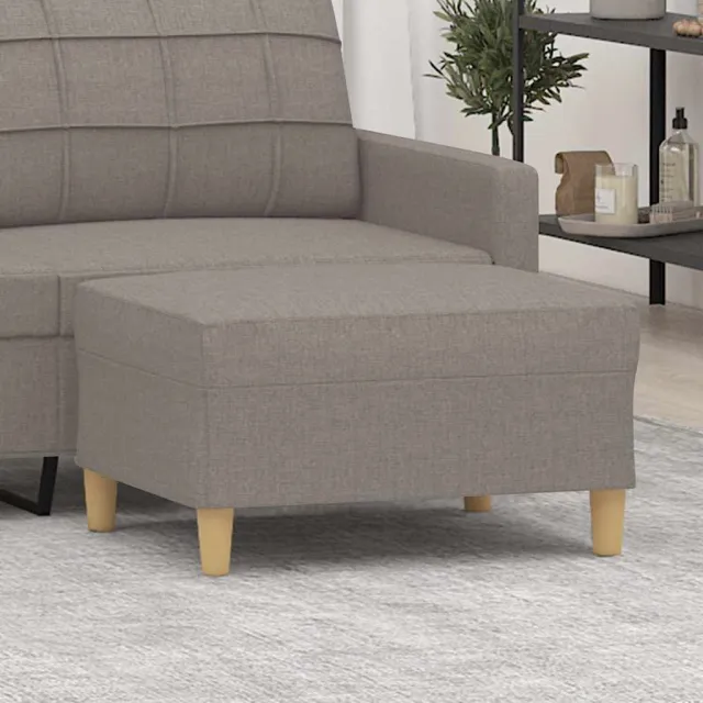 vidaXL Voetenbank 70x55x41 cm stof taupe, foto 2